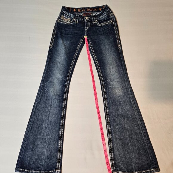ROCK REVIVAL Tali Bootcut Jeans Size 24 - Picture 8 of 13